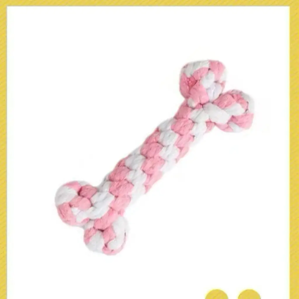 Dog Toy Rope, Bite-Resistant Molar Rope Knot Ball, Puppy Chewing Rope, Labrador Shepherd Golden Retriever Fun Tug-Of-War Rope