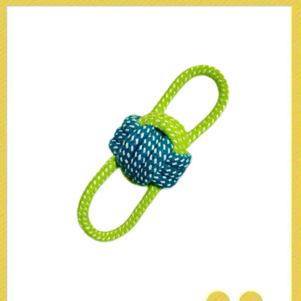 Dog Toy Rope, Bite-Resistant Molar Rope Knot Ball, Puppy Chewing Rope, Labrador Shepherd Golden Retriever Fun Tug-Of-War Rope