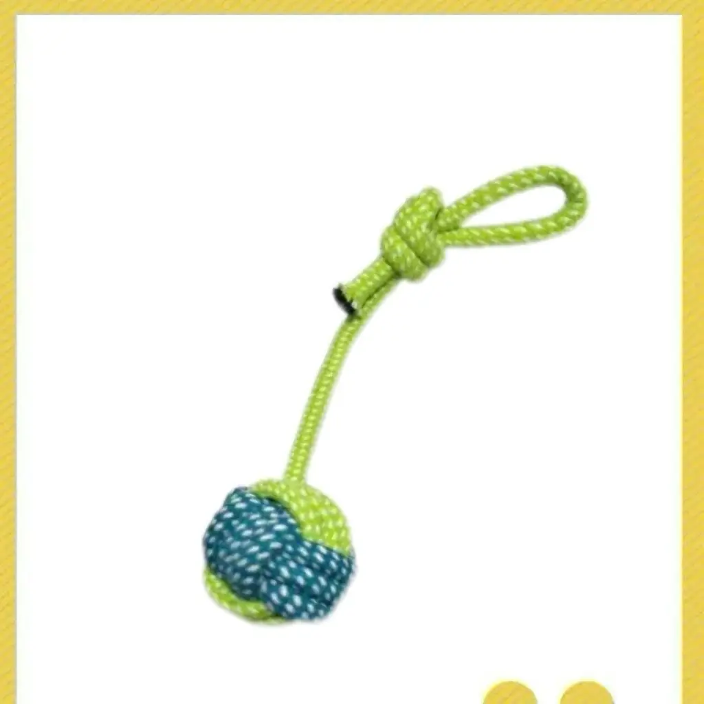 Dog Toy Rope, Bite-Resistant Molar Rope Knot Ball, Puppy Chewing Rope, Labrador Shepherd Golden Retriever Fun Tug-Of-War Rope