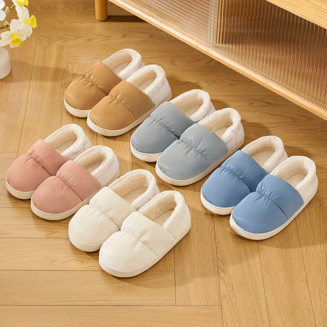 Maternity Shoes Autumn Closed Heel 2025 New Indoor Home Warm Maternity Cotton Shoes Non-Slip Waterproof Cotton Slippers Women's Winter - Image 9