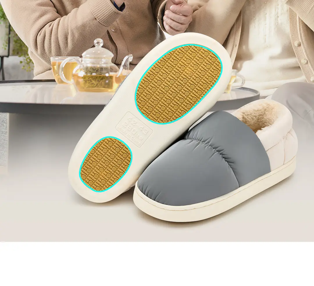 Maternity Shoes Autumn Closed Heel 2025 New Indoor Home Warm Maternity Cotton Shoes Non-Slip Waterproof Cotton Slippers Women's Winter — feature 3