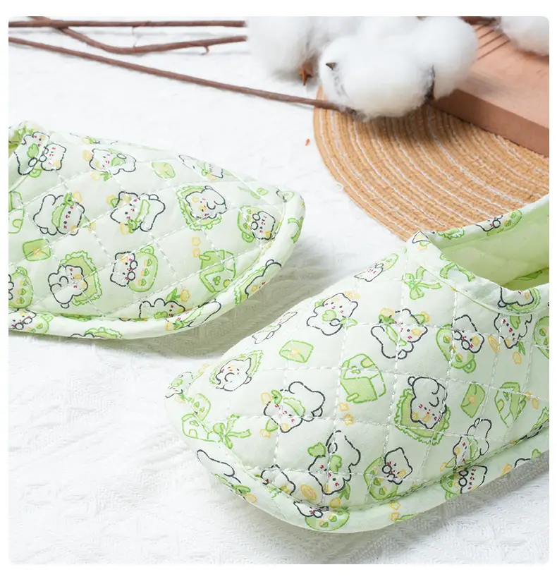 Special Crawling Mat Shoes for Pregnant Women, Thin Home Wooden Floor Breathable Soft Sole Non-Slip Heel-Covering Cotton Slippers Wholesale — feature 7