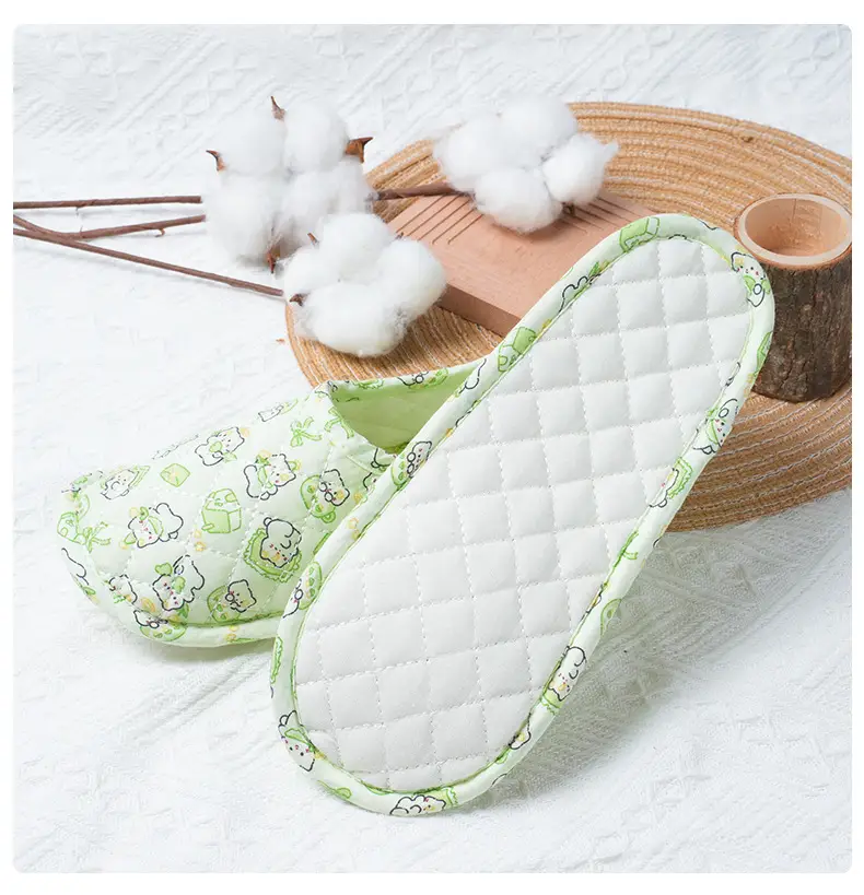 Special Crawling Mat Shoes for Pregnant Women, Thin Home Wooden Floor Breathable Soft Sole Non-Slip Heel-Covering Cotton Slippers Wholesale — feature 8