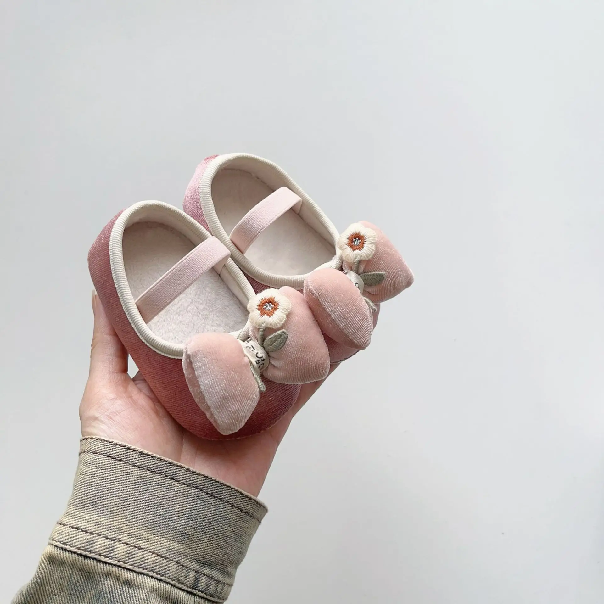 2025 Korean Style Baby Shoes with Bow & Anti-Slip Design
