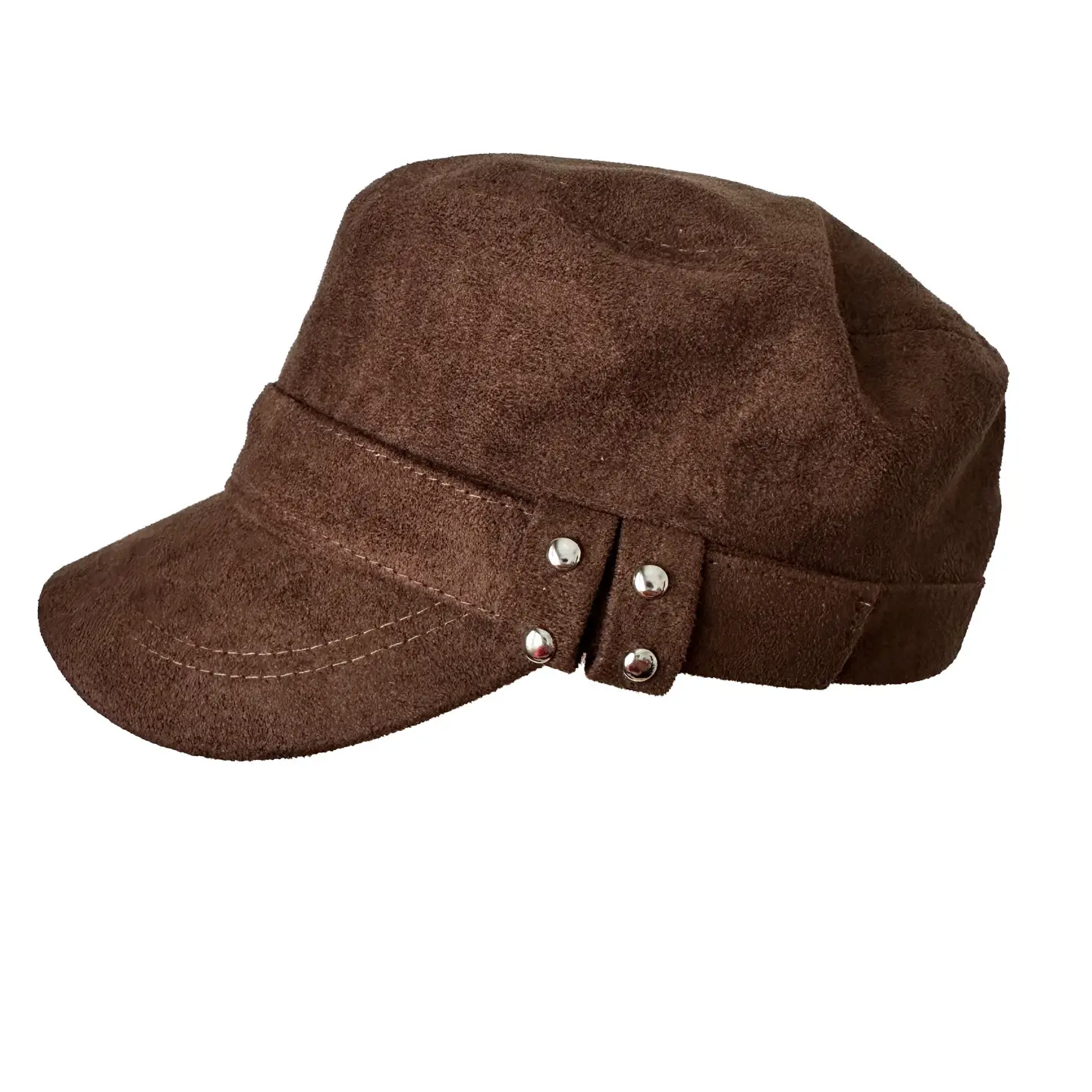 Korean Style Suede Black Duckbill Cap for Women Large Head Circumference - Image 8