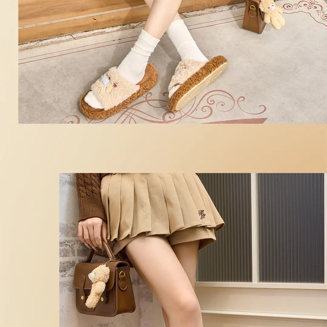 Furry Slippers for Women Autumn and Winter 2025 New Indoor Home Thick-Soled Non-Slip Fashionable High-Bottom Furry Plush Shoes — feature 17