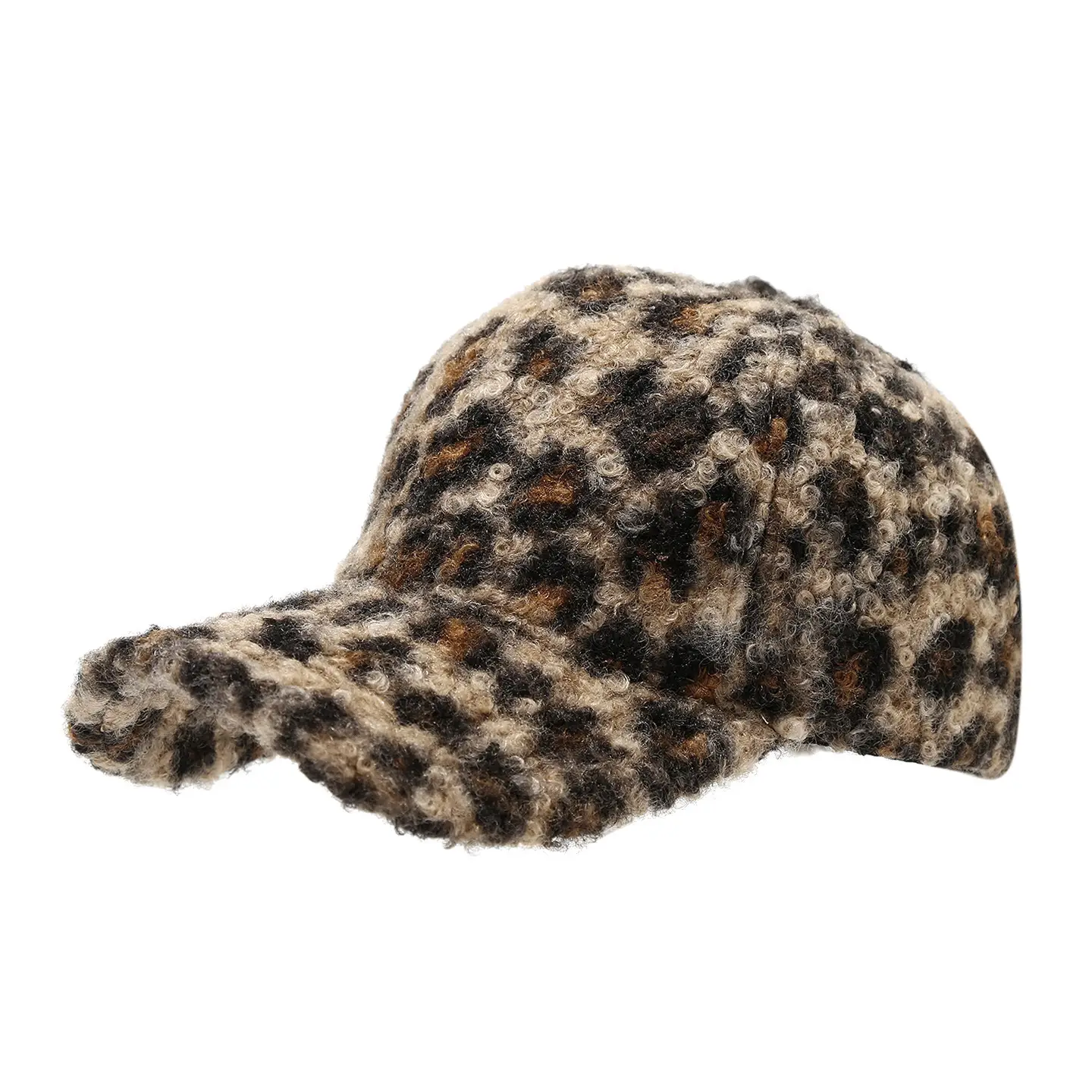 2025 Leopard Print Wool Cap Women Winter Autumn - Image 10