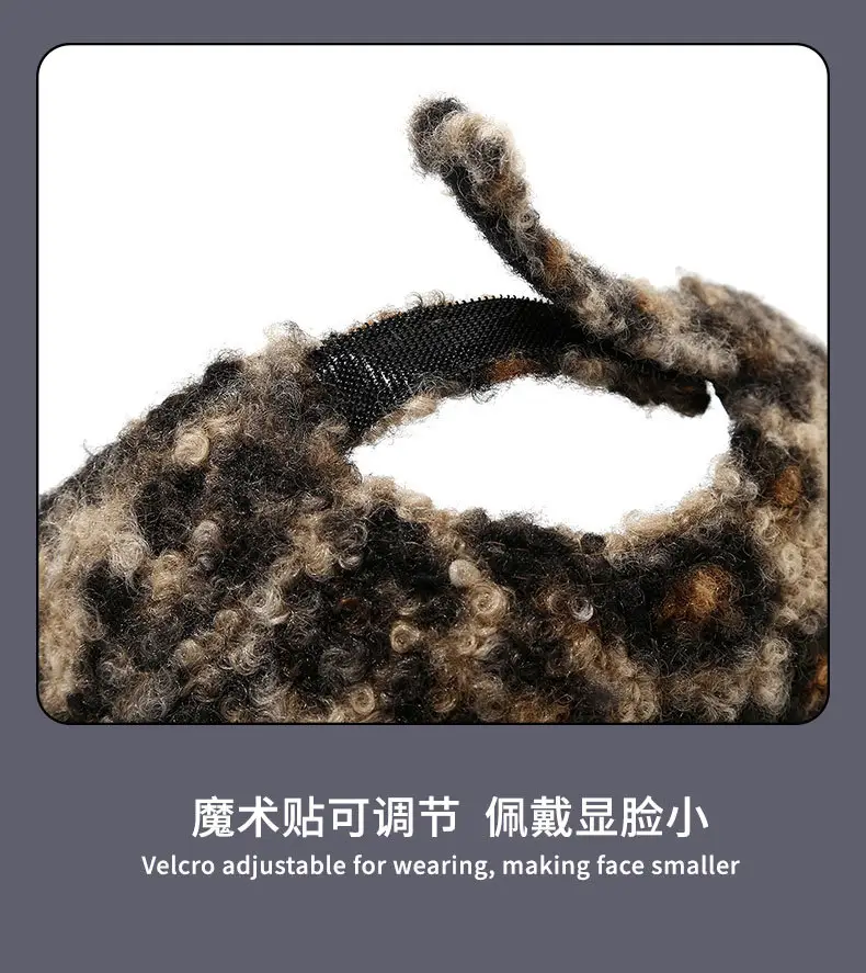2025 Leopard Print Wool Cap Women Winter Autumn — feature 15