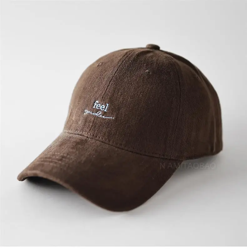 Maroon Letter Embroidered Baseball Cap Unisex — feature 2