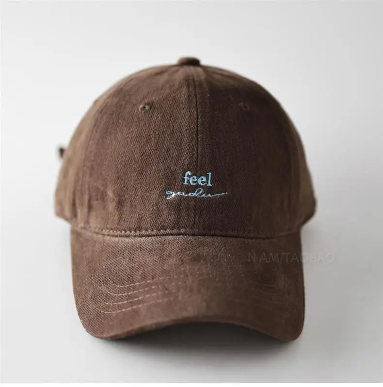 Maroon Letter Embroidered Baseball Cap Unisex — feature 9