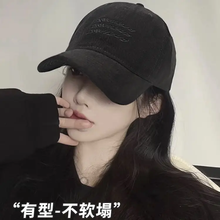 Women's Pink Baseball Cap 2026 Vintage Washed Brushed Large Head Circumference - Image 7