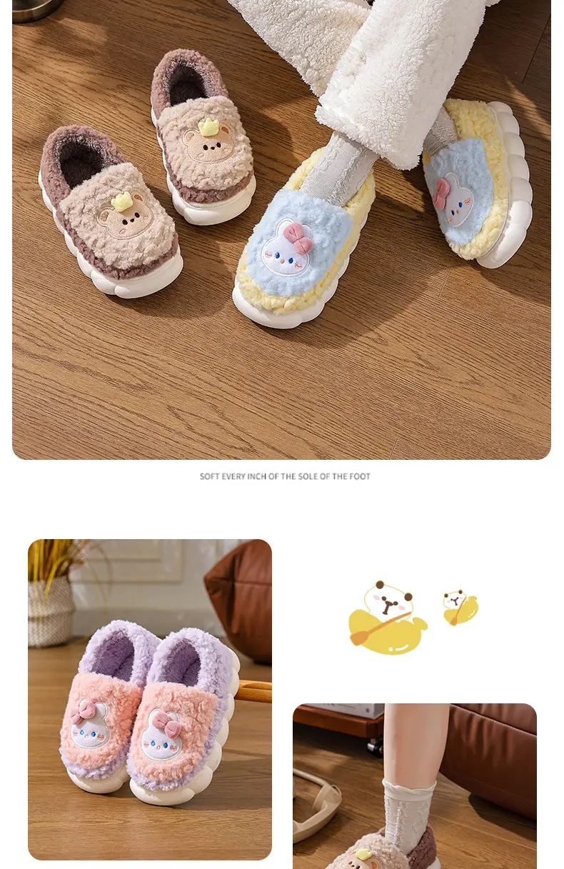 2025 New Rabbit Cotton Winter Slippers Warm Non-Slip — feature 14