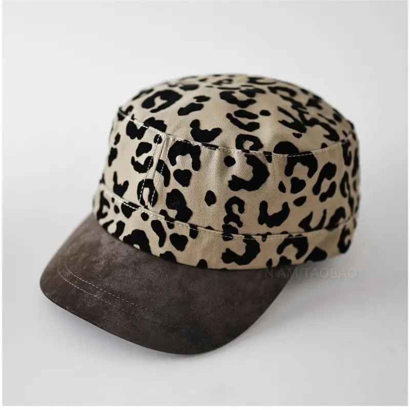 Leopard Print Baseball Cap for Women Face-Slimming Sunshade - Image 5