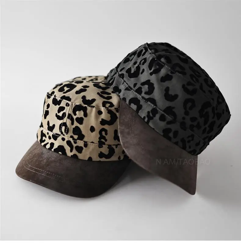 Leopard Print Baseball Cap for Women Face-Slimming Sunshade — feature 2