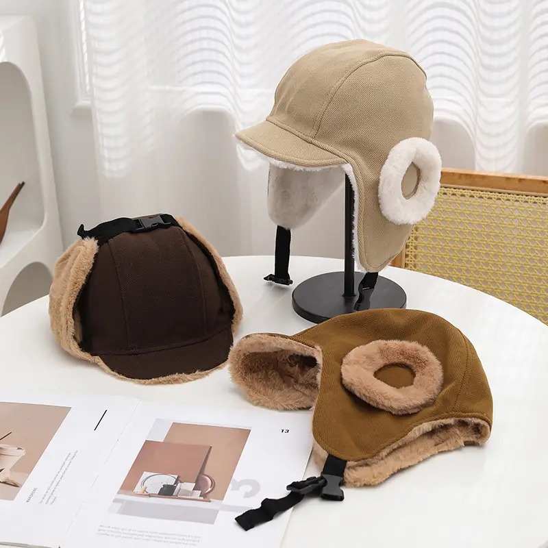 Winter Fleece Lined Pilot Hat for Men Women — feature 14