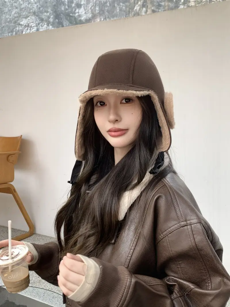 Winter Fleece Lined Pilot Hat for Men Women — feature 4