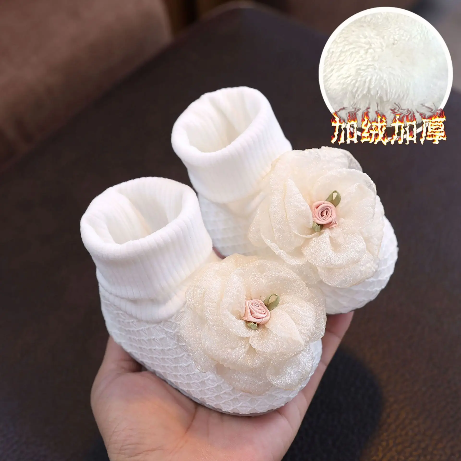 Yingmeili Baby Shoes 0-1Yr Cotton Anti-Slip Toddler