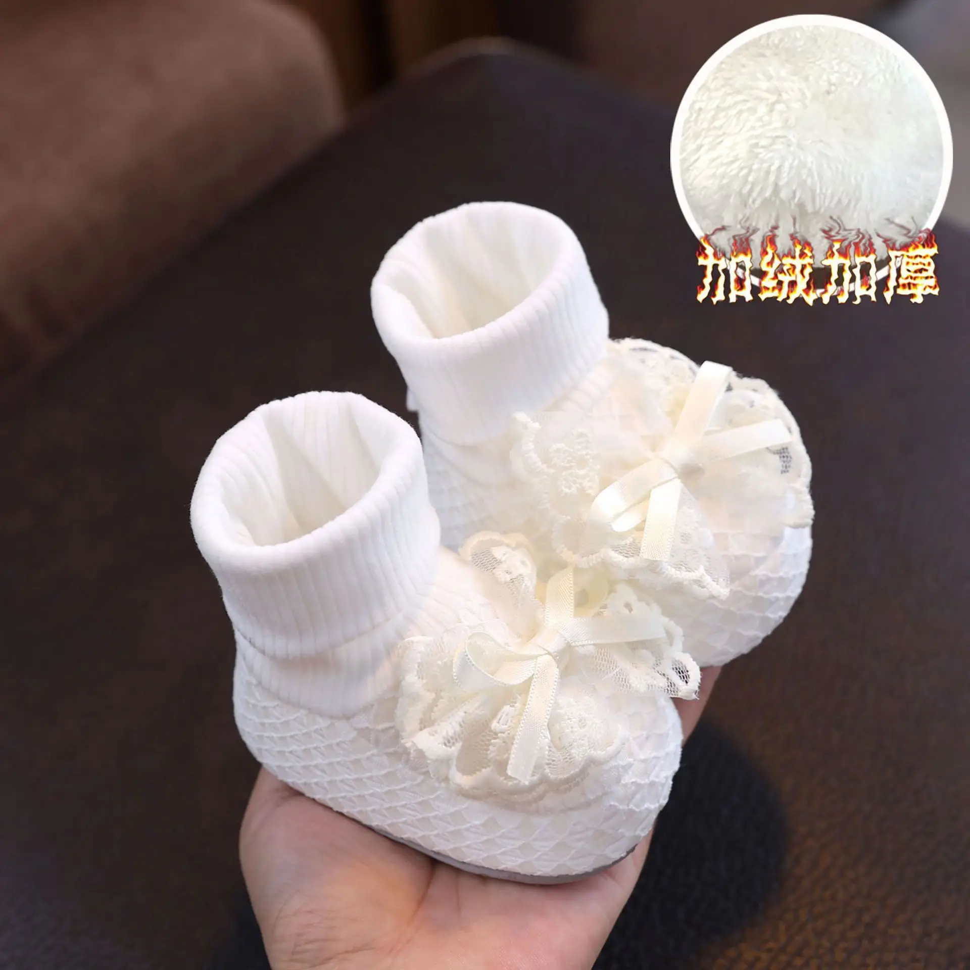 Yingmeili Baby Shoes 0-1Yr Cotton Anti-Slip Toddler
