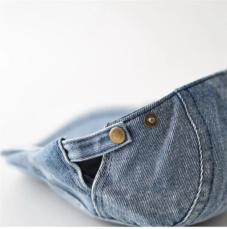 Denim Forward Cap with Lace Bow Women — feature 7