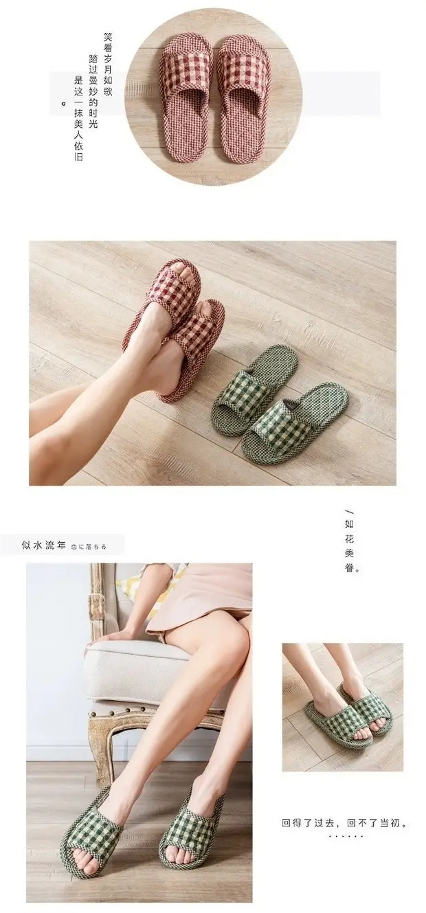 2021 New Four-Season Pure Cotton Non-Slip Fabric Cloth Bottom Slippers for Men and Women Indoor Home Use Without Damaging Wooden Floors Mute — feature 3