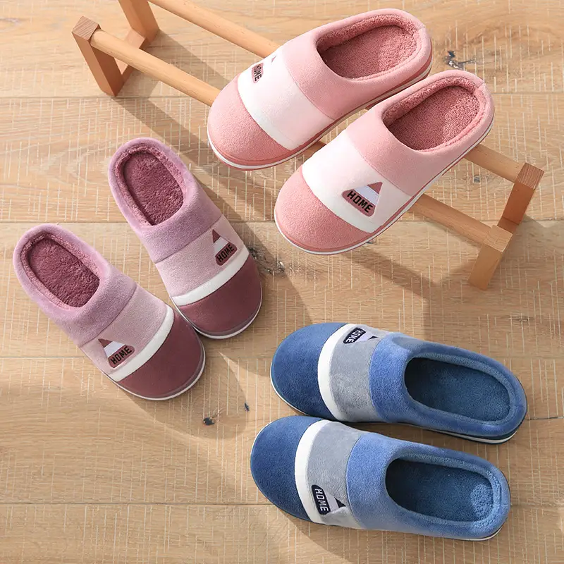 Women Pink Cotton Slippers 2025 Winter Warm Anti-Slip - Image 7