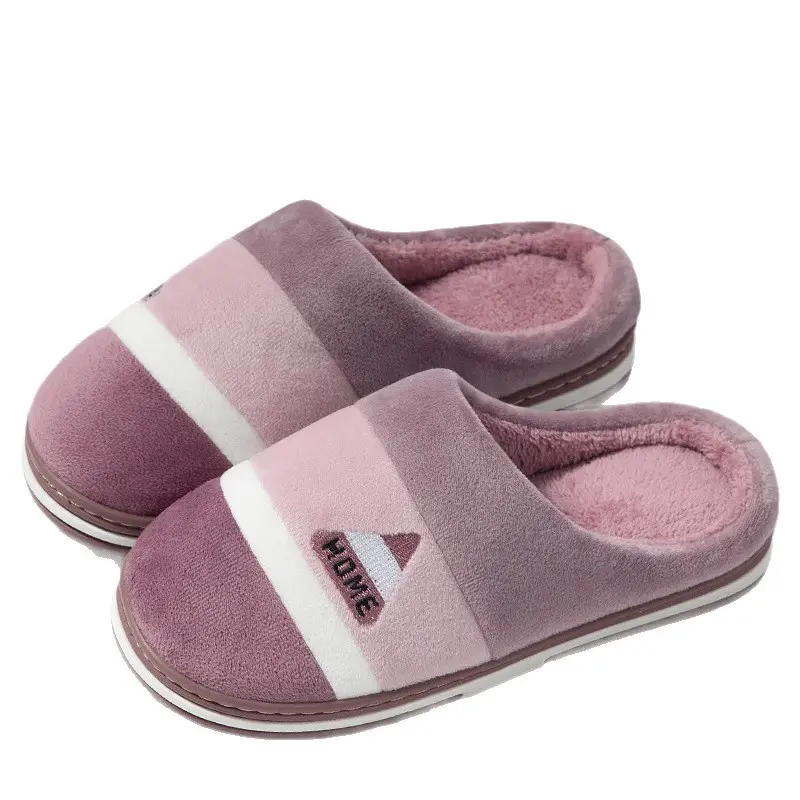 Women Pink Cotton Slippers 2025 Winter Warm Anti-Slip - Image 8