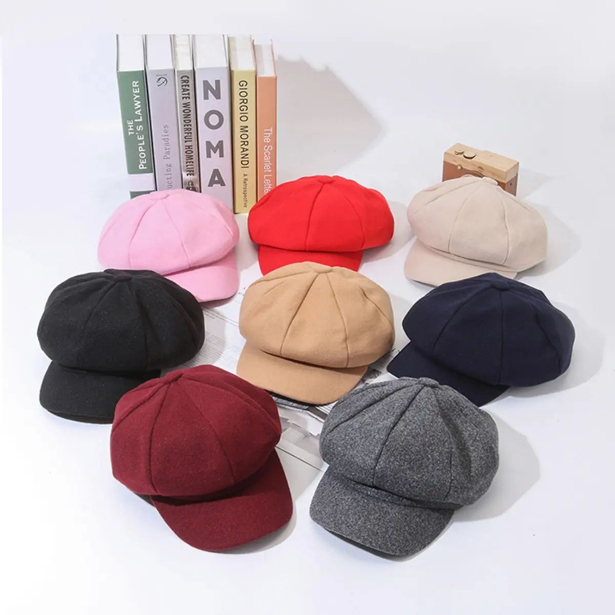 Black Retro Duckbill Cap Unisex Fashion - Image 13