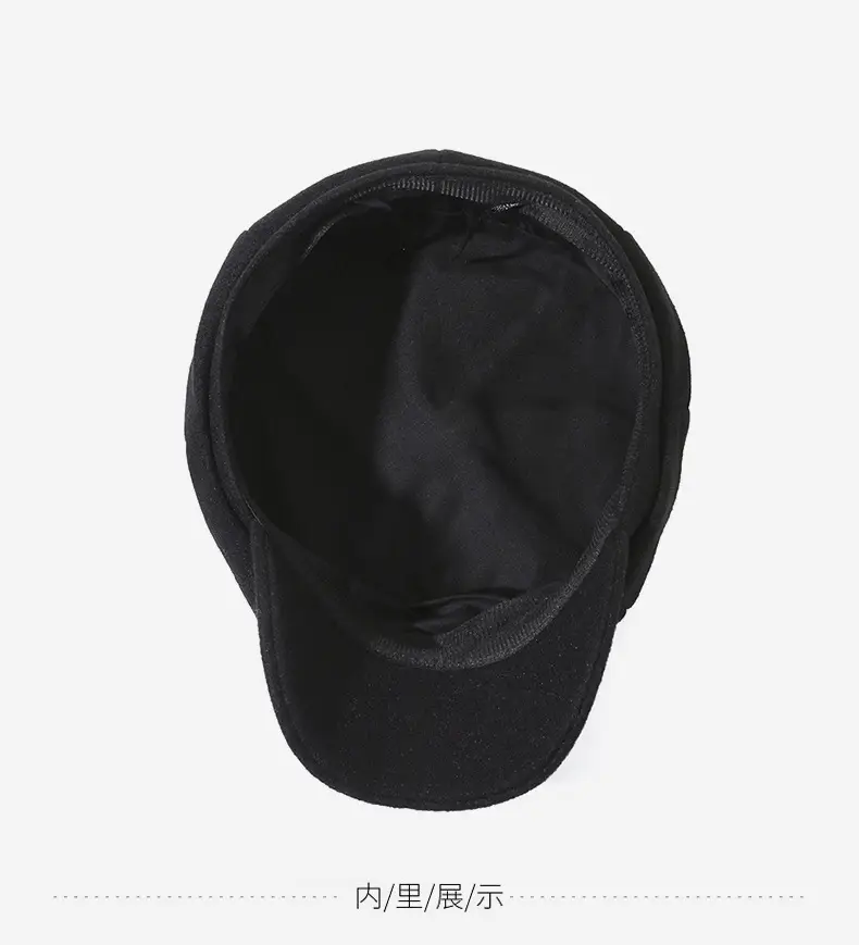 Black Retro Duckbill Cap Unisex Fashion — feature 15