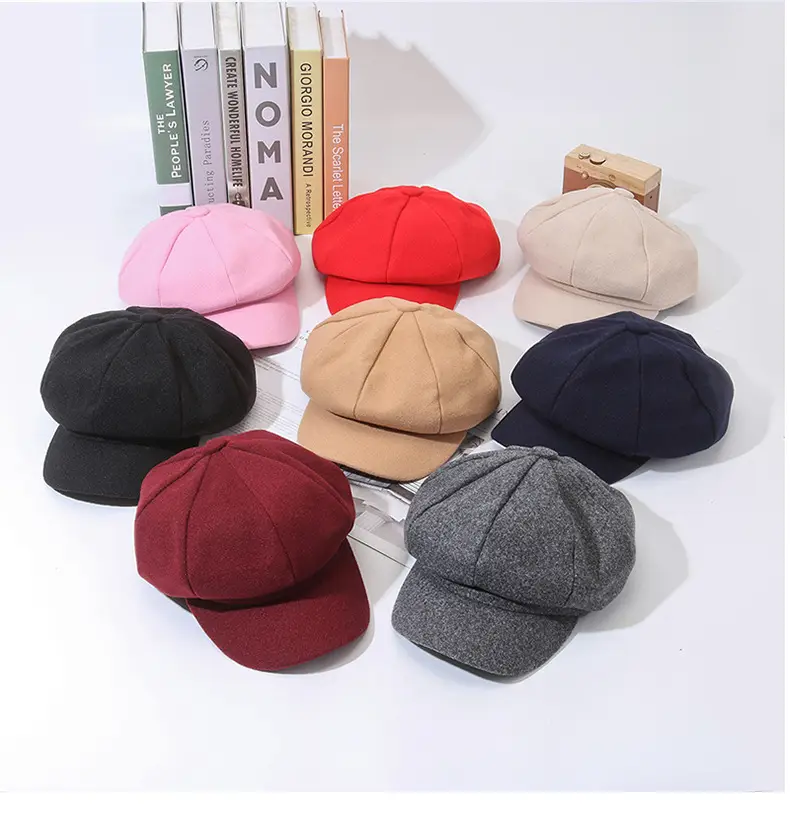 Black Retro Duckbill Cap Unisex Fashion — feature 9