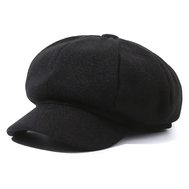 Black Retro Duckbill Cap Unisex Fashion - Image 2