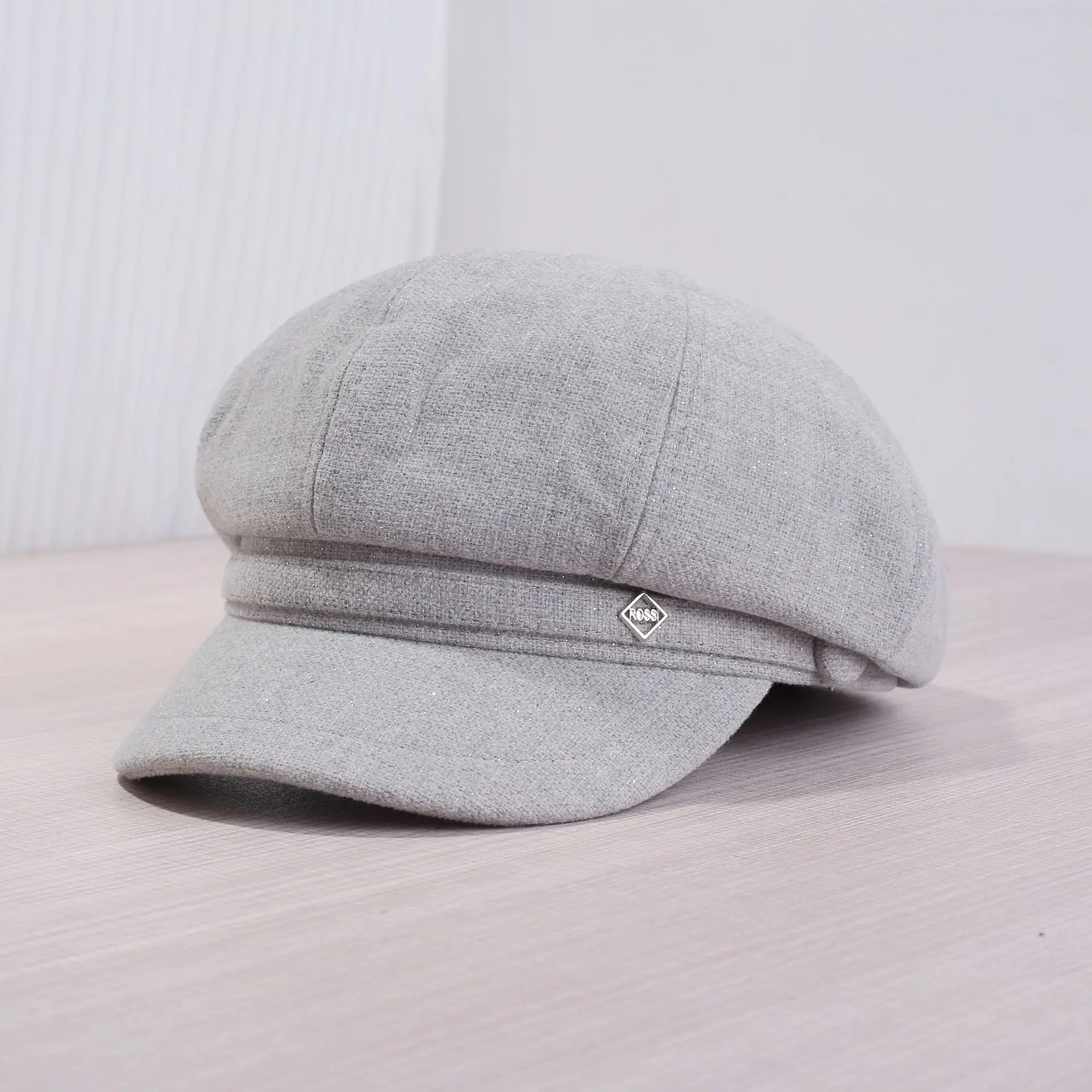2025 Shiny British Duckbill Cap Women Large Beige - Image 6