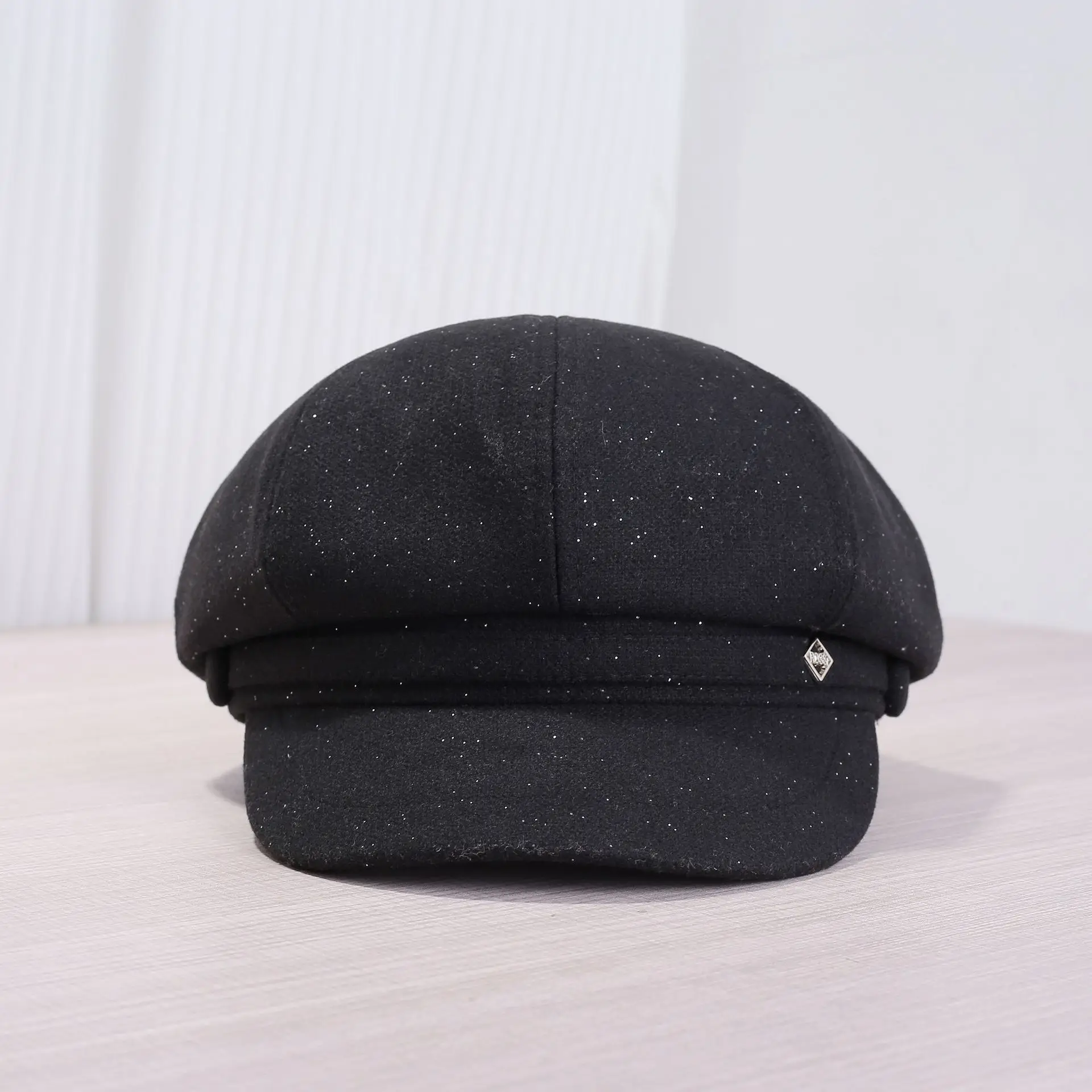 2025 Shiny British Duckbill Cap Women Large Beige — feature 3