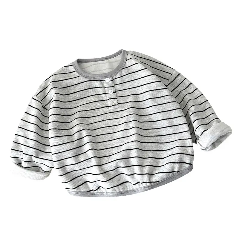 Girls Striped Long Sleeve T-Shirt 2025
