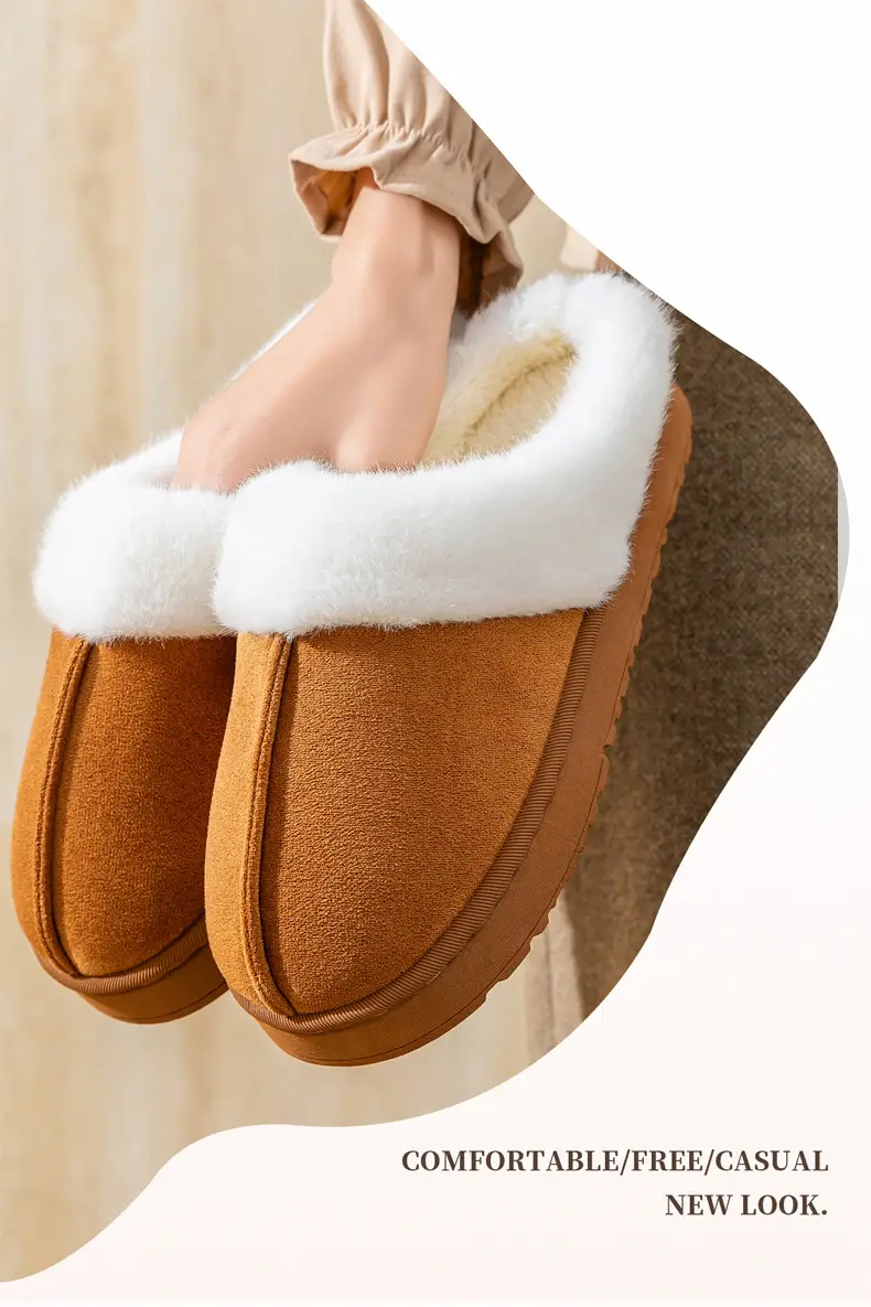 Women's Pink Warm Cotton Slippers for Winter 2025 — feature 9
