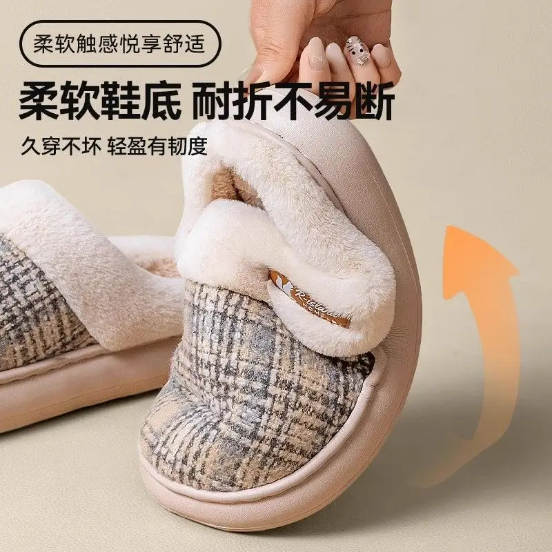 Women Cotton Warm Slippers Winter Autumn 2025 - Image 6