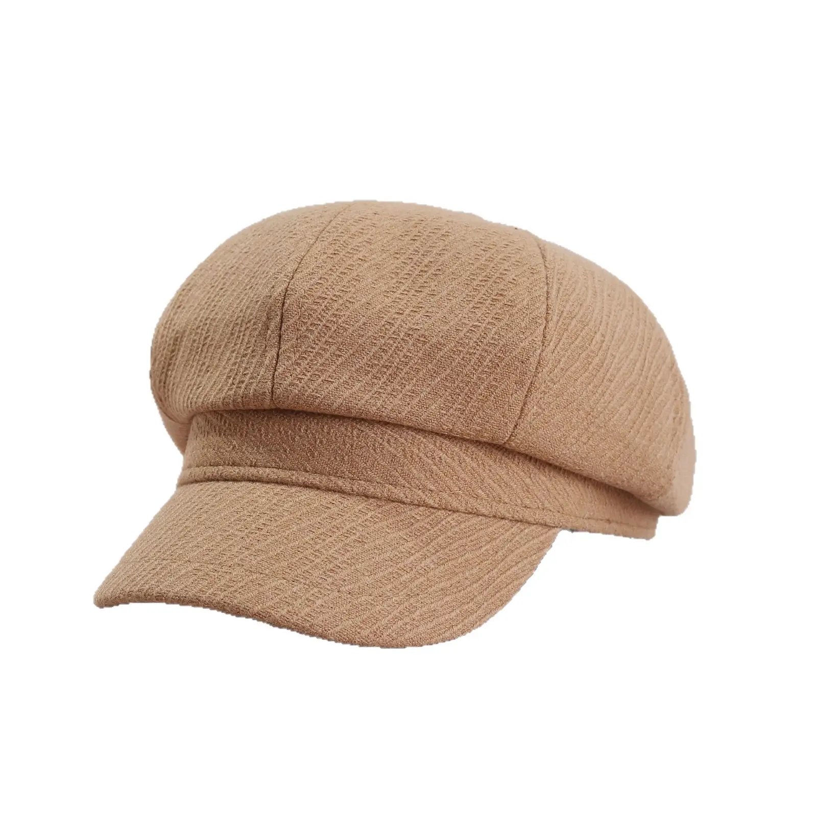 Women's Japanese Korean Cap Beige Tan Black - Image 7