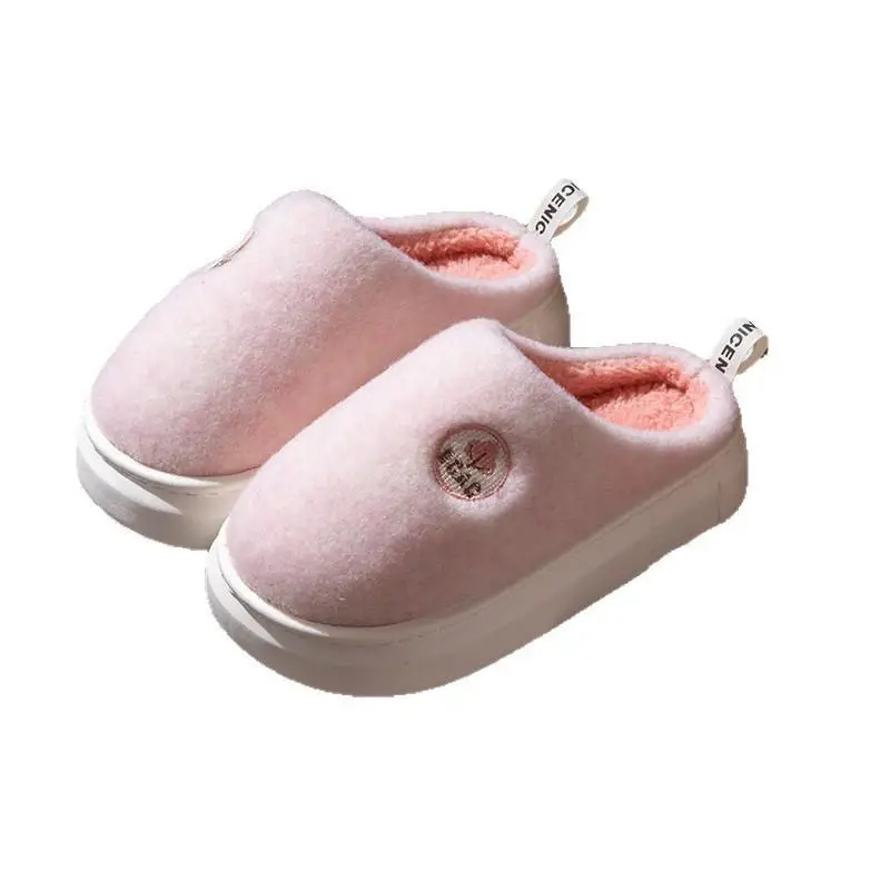 Women's Autumn and Winter 2025 New Style Indoor Home Thick-Soled Warm Plus Plush Slippers for Men - Image 9