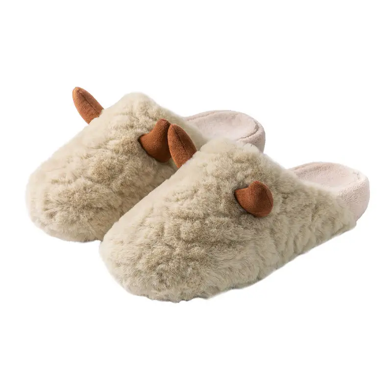 Women's Warm Cotton Horn Slippers Winter 2025 - Image 8
