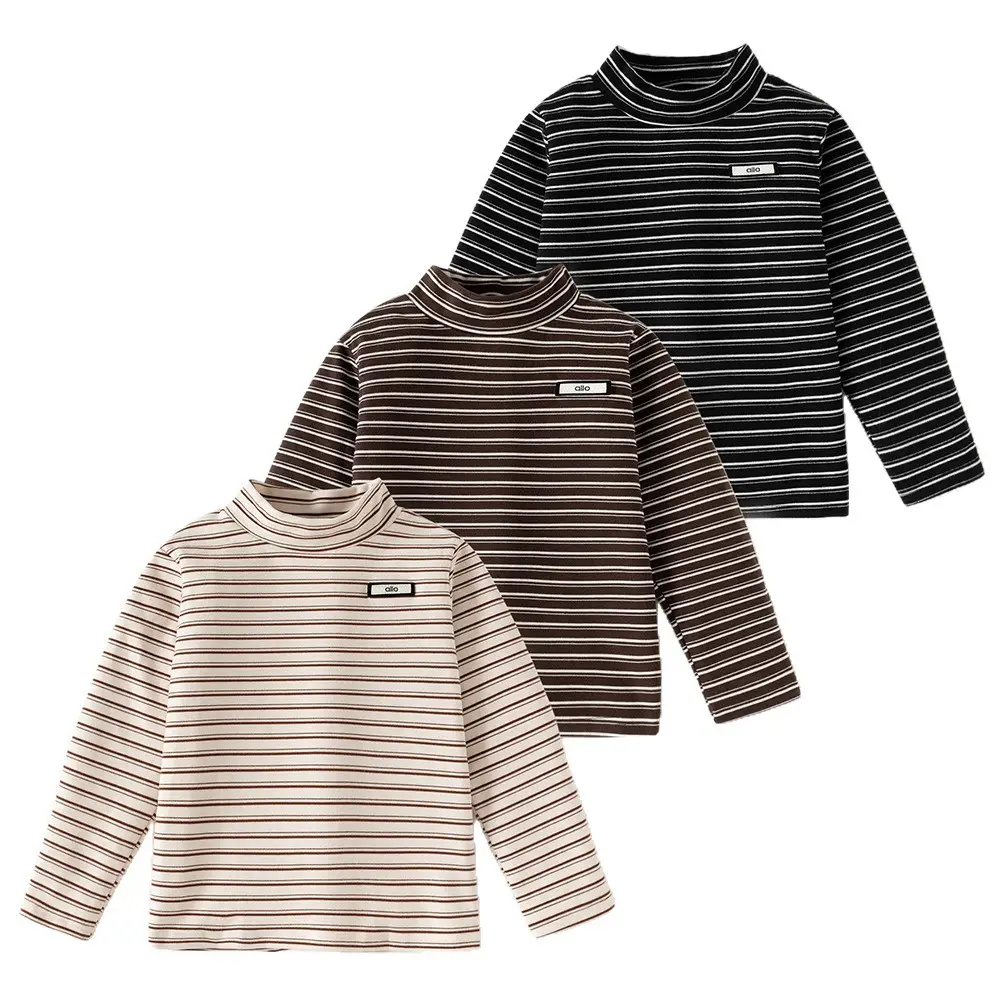 Children's Long Sleeve Striped Tops 2025 Autumn Winter - Image 8