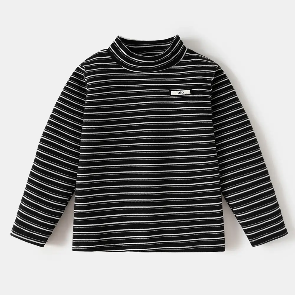 Children's Long Sleeve Striped Tops 2025 Autumn Winter — feature 3