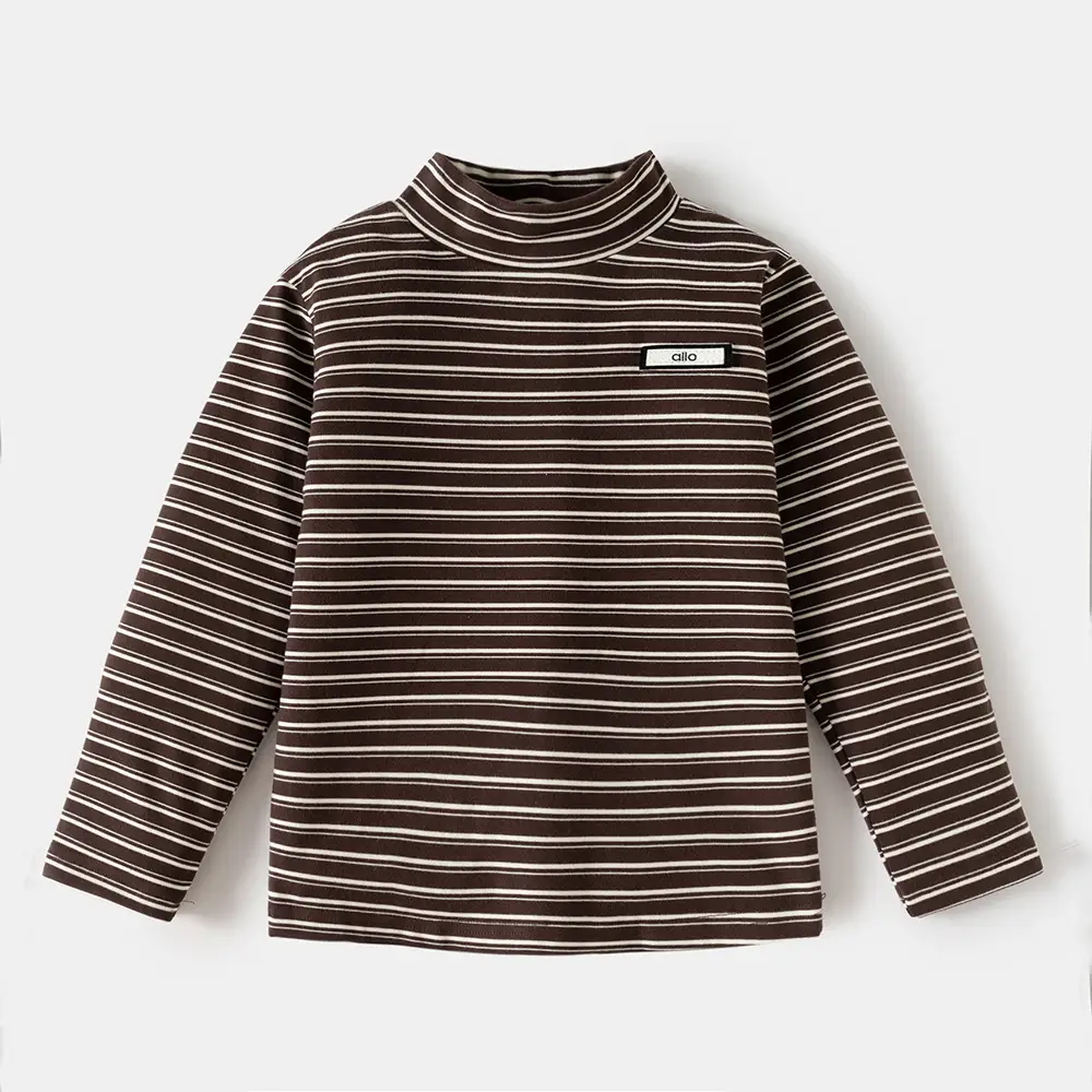 Children's Long Sleeve Striped Tops 2025 Autumn Winter — feature 4