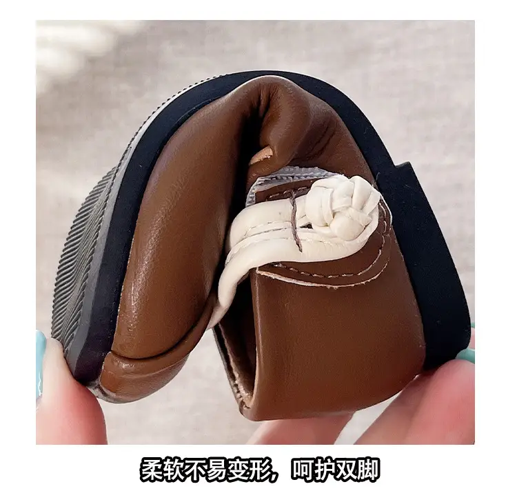 Girls Leather Flats Baby Princess Shoes Soft Sole — feature 10