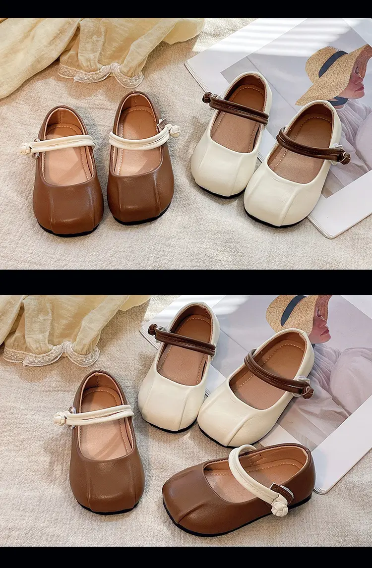 Girls Leather Flats Baby Princess Shoes Soft Sole — feature 11