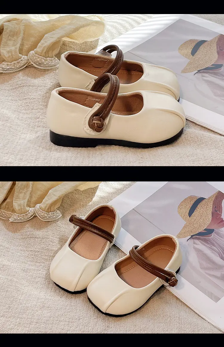 Girls Leather Flats Baby Princess Shoes Soft Sole — feature 15