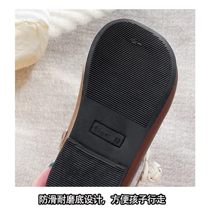 Girls Leather Flats Baby Princess Shoes Soft Sole — feature 8