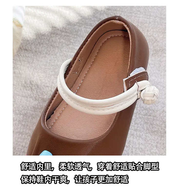 Girls Leather Flats Baby Princess Shoes Soft Sole — feature 9