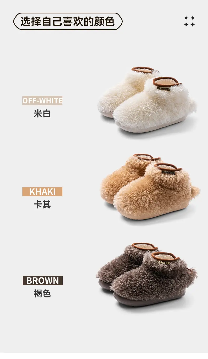 Women's Fleece Lined Warm Slippers with Heel Cover — feature 5