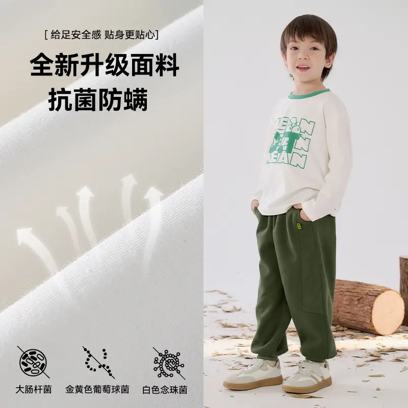 Cotton Long Sleeve T-Shirt for Boys Autumn Base Antibacterial - Image 4