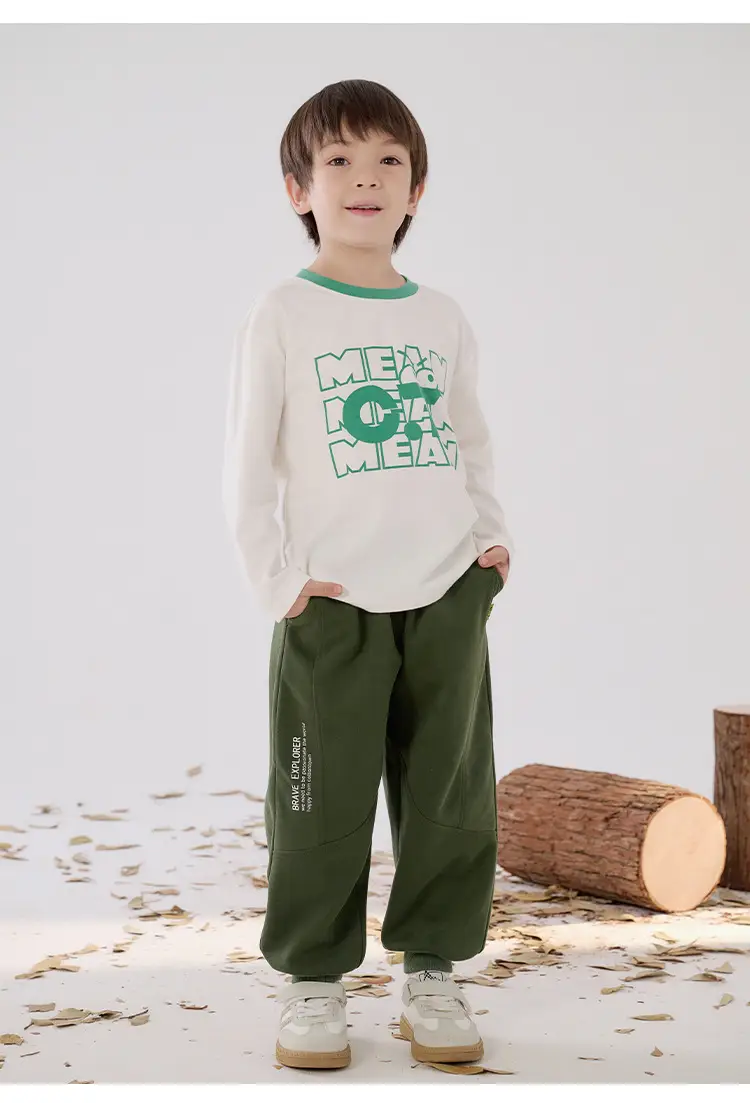 Cotton Long Sleeve T-Shirt for Boys Autumn Base Antibacterial — feature 13