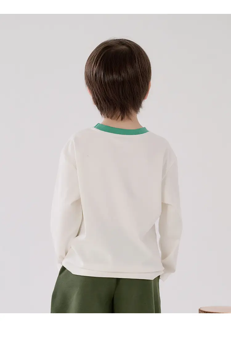 Cotton Long Sleeve T-Shirt for Boys Autumn Base Antibacterial — feature 14